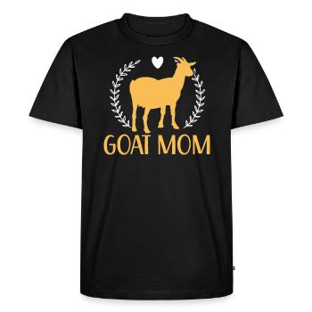 Chèvre Maman Ferme Animal Chèvre Chuchoteur Fête des mères - T-shirt Premium bio Homme - noir - Devant - Nico (187cm)