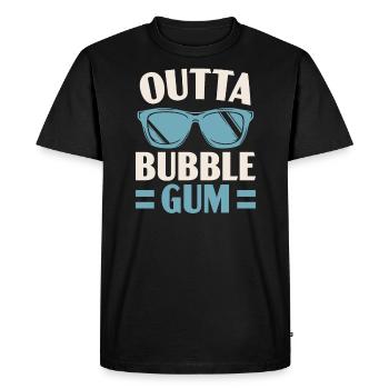 Outta Bubble Gum Lover Chewing Gum Gummy Food - Men's Premium Organic T-Shirt - black - Front - Nico (187cm)