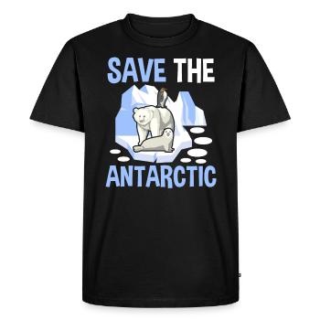 Sauvez l'ours polaire de l'Antarctique Ours des glaces de l'Arctique - T-shirt Premium bio Homme - noir - Devant - Nico (187cm)