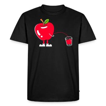 Équipe de cueillette de pommes Apple Fruit Lover Apple - T-shirt Premium bio Homme - noir - Devant - Nico (187cm)