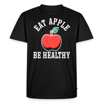 Apple Picking Squad Apple Fruit Lover Apple - Men's Premium Organic T-Shirt - black - Front - Nico (187cm)