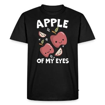 Apple Of My Eye Fruit Lover Apple Picking - Men's Premium Organic T-Shirt - black - Front - Nico (187cm)