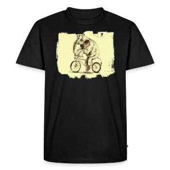 Vélo Elephant Whisperer Animal Zookeeper Bike - T-shirt Premium bio Homme - noir - Devant - Nico (187cm)