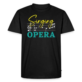 Singing Opera Music Voice Theater Opera Singer - Men's Premium Organic T-Shirt - black - Front - Nico (187cm)