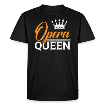 Opera Queen Music Voice Theater Opera Singer - Men's Premium Organic T-Shirt - black - Front - Nico (187cm)
