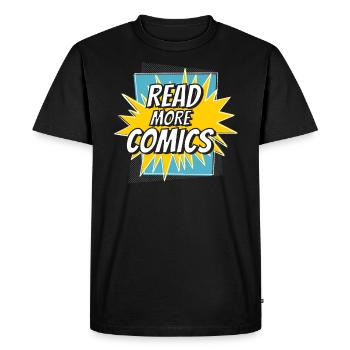 Lire la suite Comics Reader Personnages de fiction - T-shirt Premium bio Homme - noir - Devant - Nico (187cm)