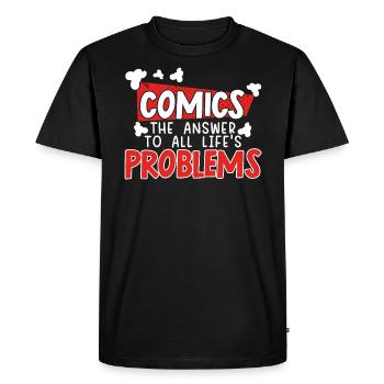 Comics Collector Comic Reader Personnages de fiction - T-shirt Premium bio Homme - noir - Devant - Nico (187cm)