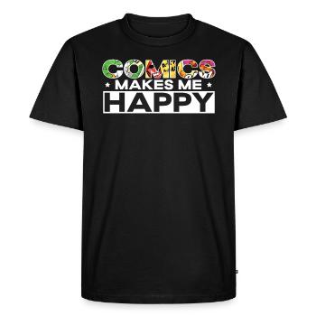 Comics Collector Comic Reader Personnages de fiction - T-shirt Premium bio Homme - noir - Devant - Nico (187cm)