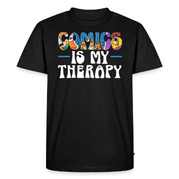 Comics Collector Comic Reader Personnages de fiction - T-shirt Premium bio Homme - noir - Devant - Nico (187cm)