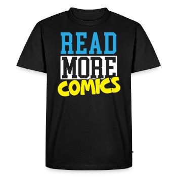 Lire la suite Comics Reader Personnages de fiction - T-shirt Premium bio Homme - noir - Devant - Nico (187cm)