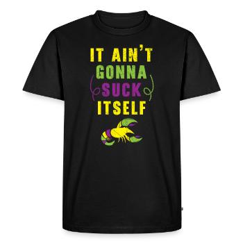 Il ne va pas se sucer Mardi Gras d’écrevisses - T-shirt Premium bio Homme - noir - Devant - Nico (187cm)