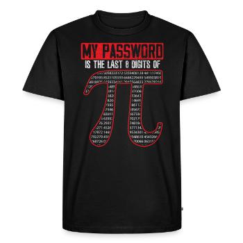 Professeur de mathématiques Math Professeur de Mathématicien Pi Day - T-shirt Premium bio Homme - noir - Devant - Nico (187cm)