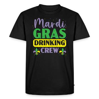 Mardi Gras Drinking Crew Shenanigan Alcoholic - Men's Premium Organic T-Shirt - black - Front - Nico (187cm)