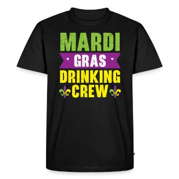 Mardi Gras Drinking Crew Shenanigan Alcoholic - Men's Premium Organic T-Shirt - black - Front - Nico (187cm)