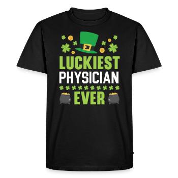 Le médecin le plus chanceux de tous les temps St. Patrick’s Saint Pattys - T-shirt Premium bio Homme - noir - Devant - Nico (187cm)