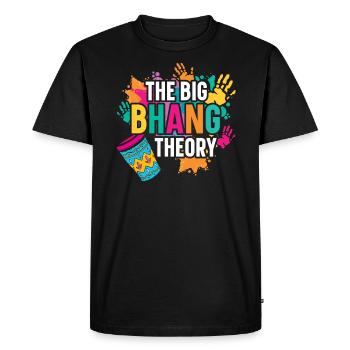Radha Krishna Hinduism Hindu Holi Festival - Men's Premium Organic T-Shirt - black - Front - Nico (187cm)