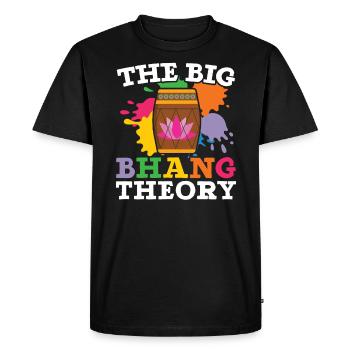Radha Krishna Hinduism Hindu Holi Festival - Men's Premium Organic T-Shirt - black - Front - Nico (187cm)