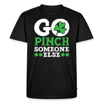Allez pincer quelqu’un d’autre Saint-Patrick Irlandais - T-shirt Premium bio Homme - noir - Devant - Nico (187cm)