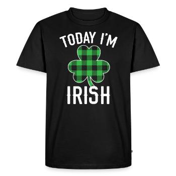 Today I'm Irish Pride St. Patricks Day Shenanigan - Men's Premium Organic T-Shirt - black - Front - Nico (187cm)