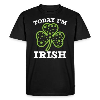 Today I'm Irish Pride St. Patricks Day Shenanigan - Men's Premium Organic T-Shirt - black - Front - Nico (187cm)