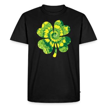 Shenanigan Shamrock St. Patricks Day Irish Pride - Men's Premium Organic T-Shirt - black - Front - Nico (187cm)