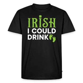 Annonce de la fierté irlandaise Baby Fête de la Saint-Patrick - T-shirt Premium bio Homme - noir - Devant - Nico (187cm)