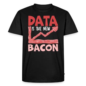 Les données sont le nouveau scientifique des données de Bacon Data Scientist - T-shirt Premium bio Homme - noir - Devant - Nico (187cm)