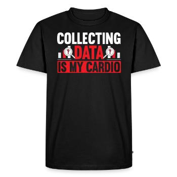 La collecte de données est mon scientifique de données cardio - T-shirt Premium bio Homme - noir - Devant - Nico (187cm)