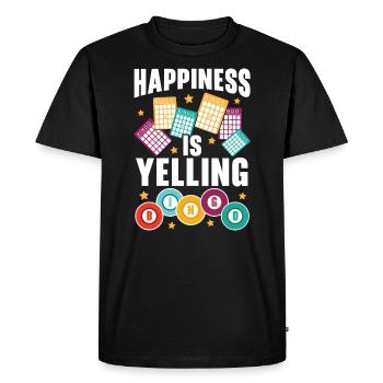 Jeu de bingo Joueur de bingo Casino Gambling Lottery - T-shirt Premium bio Homme - noir - Devant - Nico (187cm)