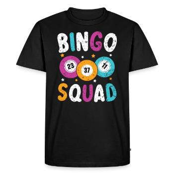 Bingo Squad Bingo Player Casino Gambling Lottery - T-shirt Premium bio Homme - noir - Devant - Nico (187cm)