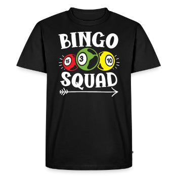 Bingo Squad Bingo Player Casino Gambling Lottery - T-shirt Premium bio Homme - noir - Devant - Nico (187cm)