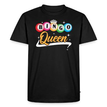 Bingo Queen Bingo Player Casino Gambling Lottery - T-shirt Premium bio Homme - noir - Devant - Nico (187cm)