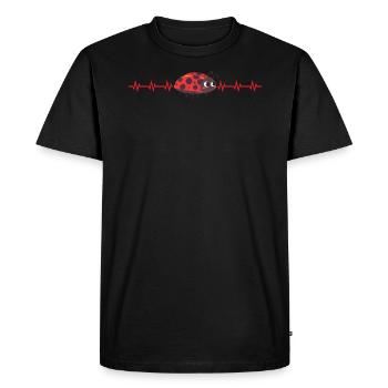 Entomologie des insectes Futur entomologiste Coccinelle - T-shirt Premium bio Homme - noir - Devant - Nico (187cm)