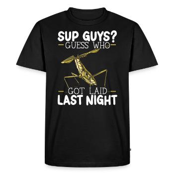 Mante religieuse Entomologie des insectes Entomologie des insectes Entomologie des insectes - T-shirt Premium bio Homme - noir - Devant - Nico (187cm)