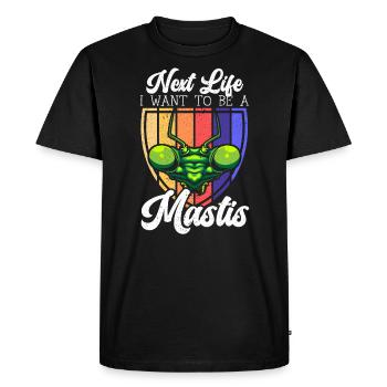 Next Life I Want To Be A Mantis Insect Entomology - T-shirt Premium bio Homme - noir - Devant - Nico (187cm)