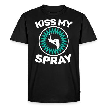 Kiss My Spray Kitesurfer Kitesurf Kitesurf - T-shirt Premium bio Homme - noir - Devant - Nico (187cm)