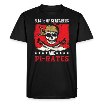 3,14% des gens de mer sont des amateurs de mathématiques Pi Day - T-shirt Premium bio Homme - noir - Devant - Nico (187cm)