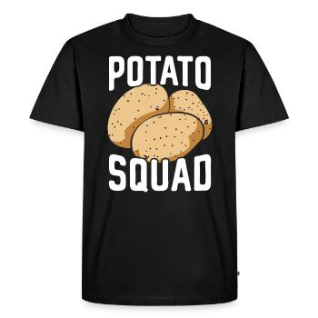 Équipe de pommes de terre Amateur de pommes de terre Français frites Pommes de terre - T-shirt Premium bio Homme - noir - Devant - Nico (187cm)