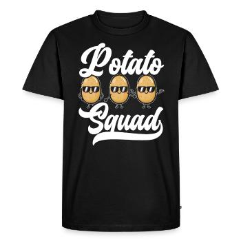 Équipe de pommes de terre Amateur de pommes de terre Français frites Pommes de terre - T-shirt Premium bio Homme - noir - Devant - Nico (187cm)