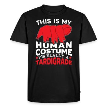 This Is My Human Costume I'm Really A Tardigrade - Men's Premium Organic T-Shirt - black - Front - Nico (187cm)