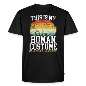 This Is My Human Costume I'm Really A Tardigrade - Men's Premium Organic T-Shirt - black - Front - Nico (187cm)