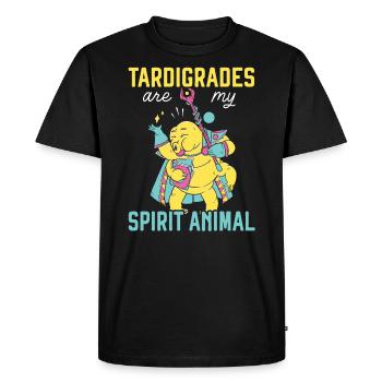 Les tardigrades sont mon animal amoureux de l’ours d’eau - T-shirt Premium bio Homme - noir - Devant - Nico (187cm)