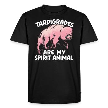Les tardigrades sont mon animal amoureux de l’ours d’eau - T-shirt Premium bio Homme - noir - Devant - Nico (187cm)