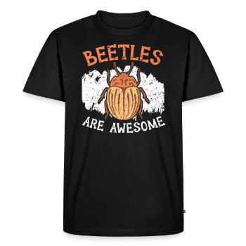 Les coléoptères sont impressionnants Entomologie des insectes chasseur d’insectes - T-shirt Premium bio Homme - noir - Devant - Nico (187cm)