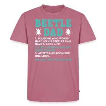 Insekten-Entomologie Zukunft Entomologe Papa - Männer Premium Bio T-Shirt - Mauve - Vorne - Nico (187cm)