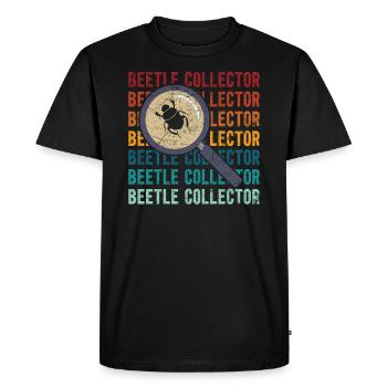 Entomologie des insectes Entomologiste Coléoptère Coléoptère - T-shirt Premium bio Homme - noir - Devant - Nico (187cm)