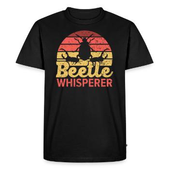 Entomologie des insectes Entomologiste Coléoptère Whisperer - T-shirt Premium bio Homme - noir - Devant - Nico (187cm)