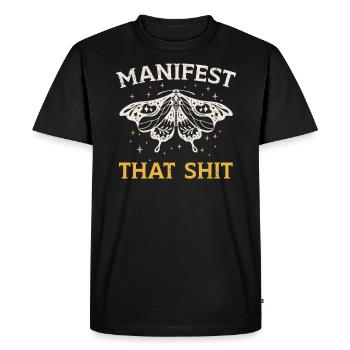Entomologie des insectes papillons Futur entomologiste - T-shirt Premium bio Homme - noir - Devant - Nico (187cm)