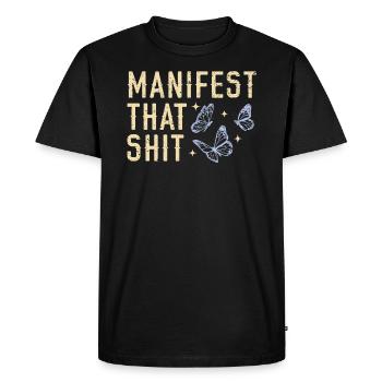 Entomologie des insectes papillons Futur entomologiste - T-shirt Premium bio Homme - noir - Devant - Nico (187cm)