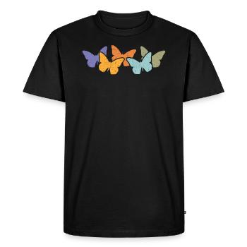 Entomologie des insectes papillons Futur entomologiste - T-shirt Premium bio Homme - noir - Devant - Nico (187cm)
